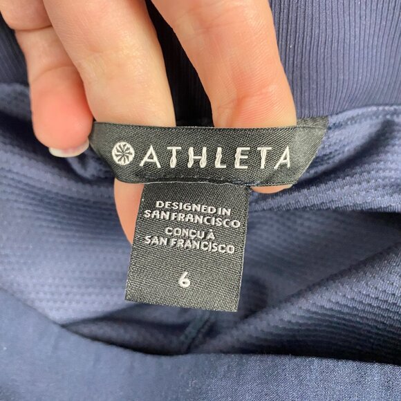 Athleta Brooklyn Skort 16" Womens 6 Navy Blue Athletic Performance Stretch - Picture 7 of 13